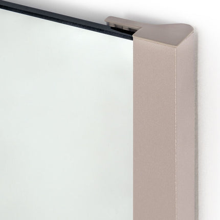 Emuca Espejo extraíble para interior de armario Plástico y Aluminio