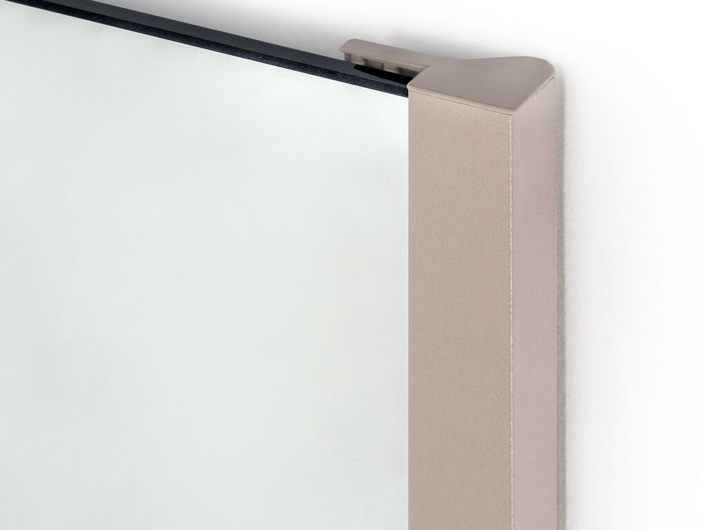 Emuca Moka removable mirror for the inside of the wardrobe, 440, Plastic and Aluminium, Moka painted