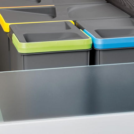 Kit de contenedores de reciclaje para cajón de cocina con base
