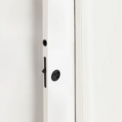 Kit de cerradura con condena para puerta corredera, Acero