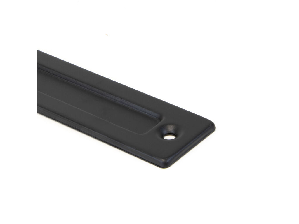 Tirador para puertas correderas colgadas de madera Pasadena, Longitud 240 mm, Intereje 180 mm, Acero, Negro