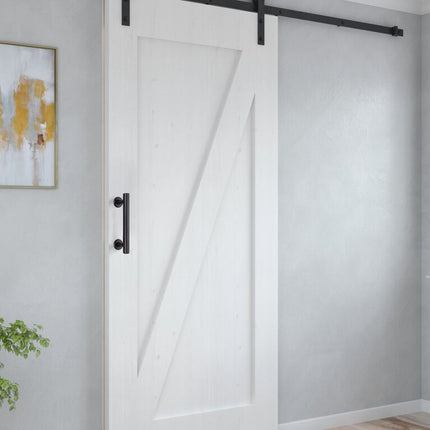 Tirador para puertas correderas colgadas de madera Pasadena, Longitud 240 mm, Intereje 180 mm, Acero, Negro