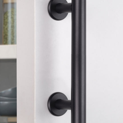 Tirador para puertas correderas colgadas de madera Pasadena, Longitud 240 mm, Intereje 180 mm, Acero, Negro