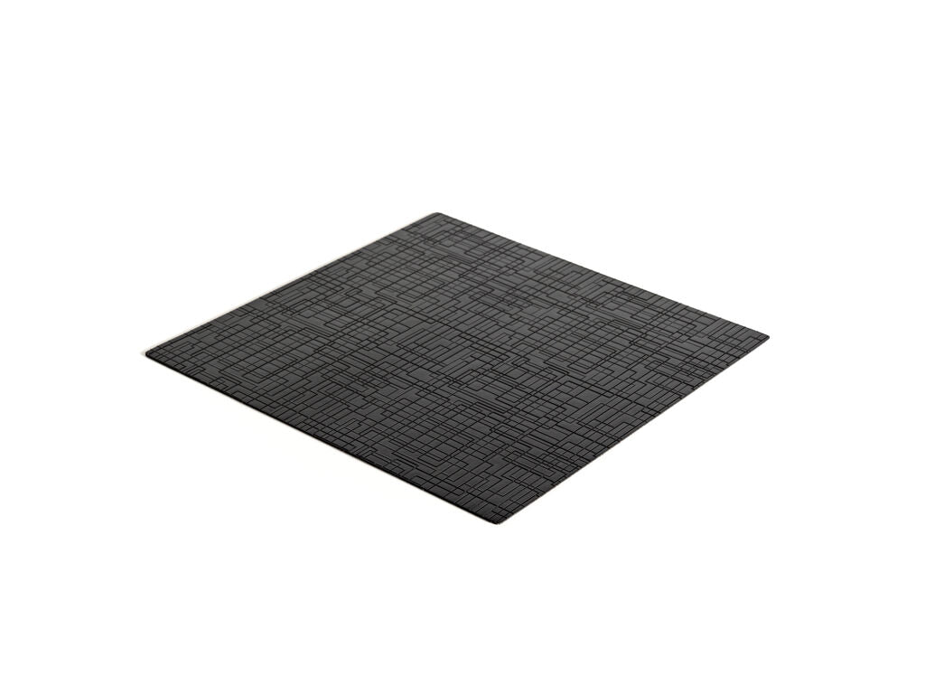 Emuca Non-slip mat for drawers, Net effect, Length 2000x48cm, Plastic, Black