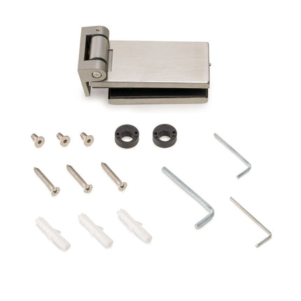 Bisagra para puerta de cristal, bisagra horizontal con pala de 34/40mm, para puerta de 8-12mm