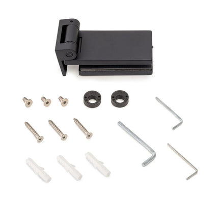 Bisagra para puerta de cristal, bisagra horizontal con pala de 34/40mm, para puerta de 8-12mm