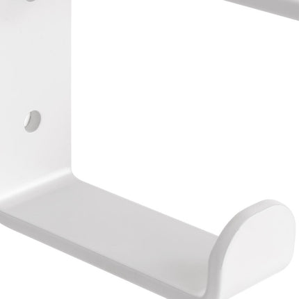 Juego de soportes para estante de madera Shelf con colgador integrado, Acero