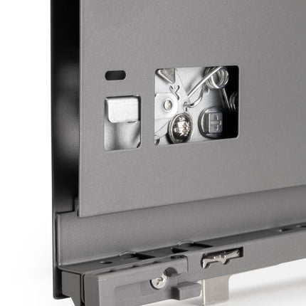 Emuca Cajón exterior Vertex 60kg de altura 178mm, profundidad 500mm, Acero, Gris antracita