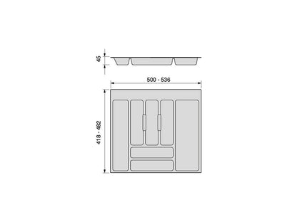 Emuca Optima cutlery holder for adaptable universal drawer