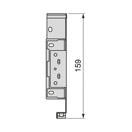Cajón exterior Simplex 25kg de altura 88mm, Acero