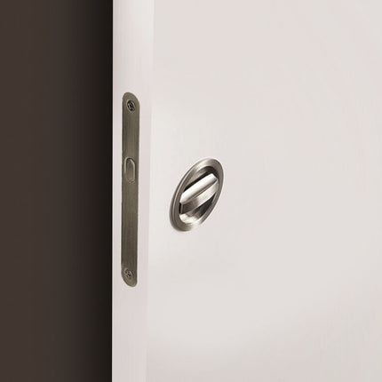 Kit de cerradura con condena para puerta corredera, Acero