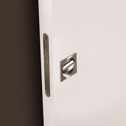 Kit de cerradura con condena para puerta corredera, Acero