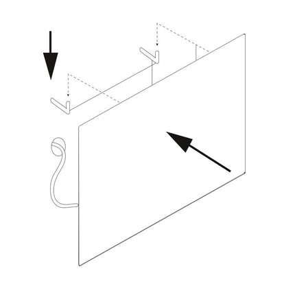 Emuca Espejo de baño Centaurus con iluminación LED decorativa, rectangular 600x800mm, AC 230V 50Hz, 14W, Aluminio y Cristal
