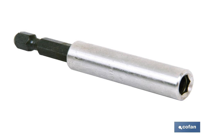 Adaptador porta puntas Imantado | Medidas 1/4 x 75 x 11 mm | Cambio de puntas imantado