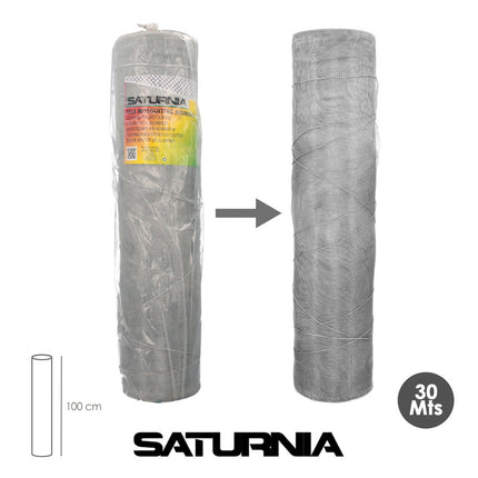 Tela Mosquitera Aluminio 18x14 Ancho 100 cm. Rollo 30 Metros. Malla Mosquitera Aluminio Anti Mosquitos, Antimoscas, · Vista 5