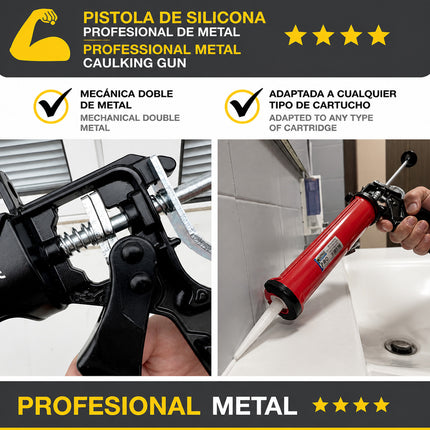 Pistola Silicona Profesional Roja / Negra Profesional · Vista 5