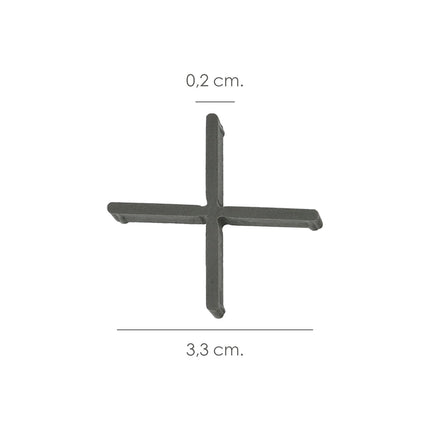 Crucetas Wolfpack Cruz 2 mm (Bolsa 250 Piezas) · Vista 2
