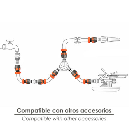 Conector Manguera Soft-Touch 1/2 Con Stop · Vista 4
