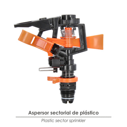 Aspersor sectorial regulable de plástico · toma 1/2" · Vista 3