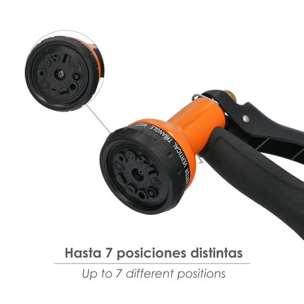 Pistola Riego Jardin Manguera Metal Soft-Touch 10 Posiciones · Vista 3