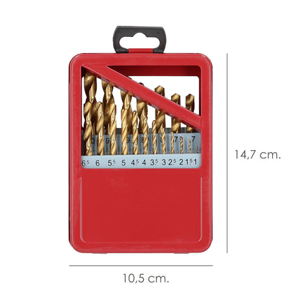 Estuche Brocas Hss Titanio 1-10 mm. 19 Piezas · Vista 2
