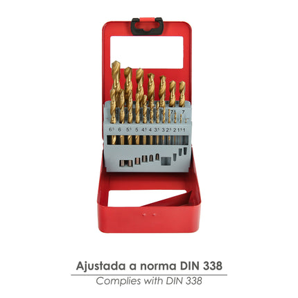 Estuche Brocas Hss Titanio 1-10 mm. 19 Piezas · Vista 3