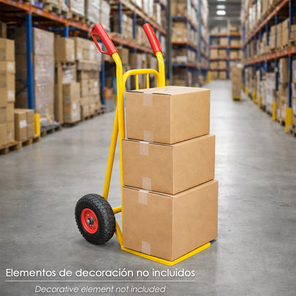 Carretilla Almacen / Sacos Ruedas Neumaticas Llantas Plástico · Vista 6
