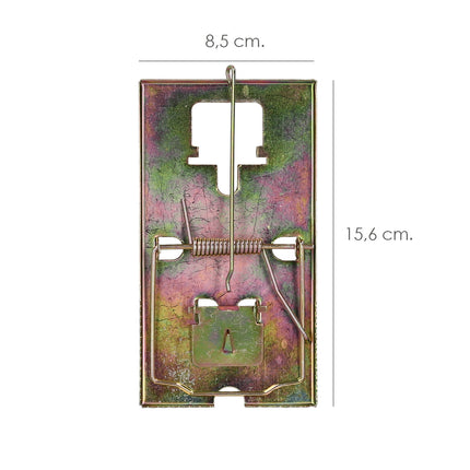 Trampa ratas metálica galvanizada 16 x 8.8 cm. · Vista 2