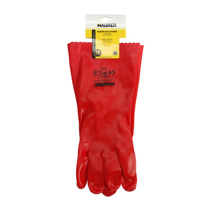 Guantes Pvc Rojo 35 cm. (Par) · Vista 5