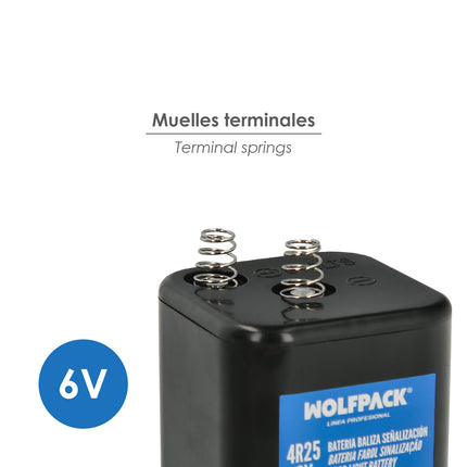 Batería Para Baliza Señalizacion 6V · Vista 3