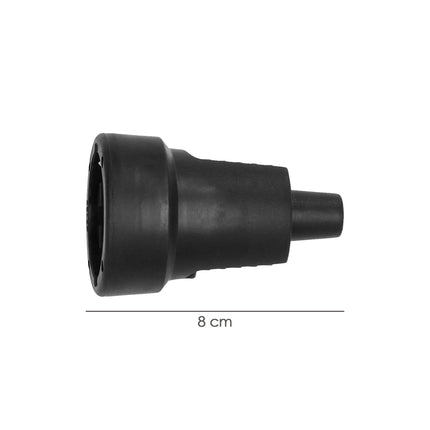 Base Aerea Toma Tierra Goma 4/4,8 mm. Negro (Industrial) · Vista 2