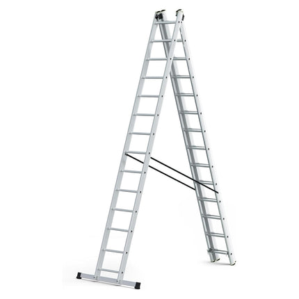 Escalera Aluminio Industrial 14+14+14 3x4 mt. · Vista 2