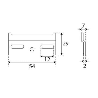 Syskor 2 Juegos Ajustable Cocina Colgador Oculto para Muebles Suspendidos Soporte para Colgar Armarios, la Carga: 65 Kg Placa + 2X Tapas Blancas