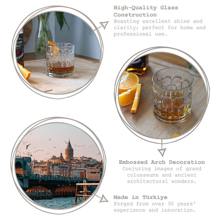 Conjunto de 6 copos 390cc Archie - 4/16 jogos