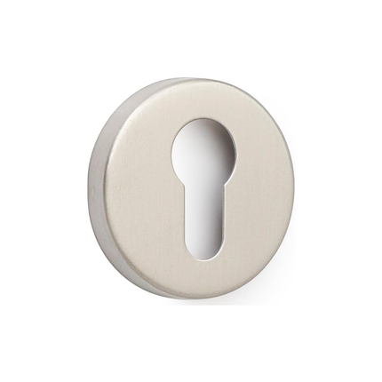 Bocallave Inox Mate Ø 52 mm Roseta Redonda para Puertas con Tornillería Incluida
