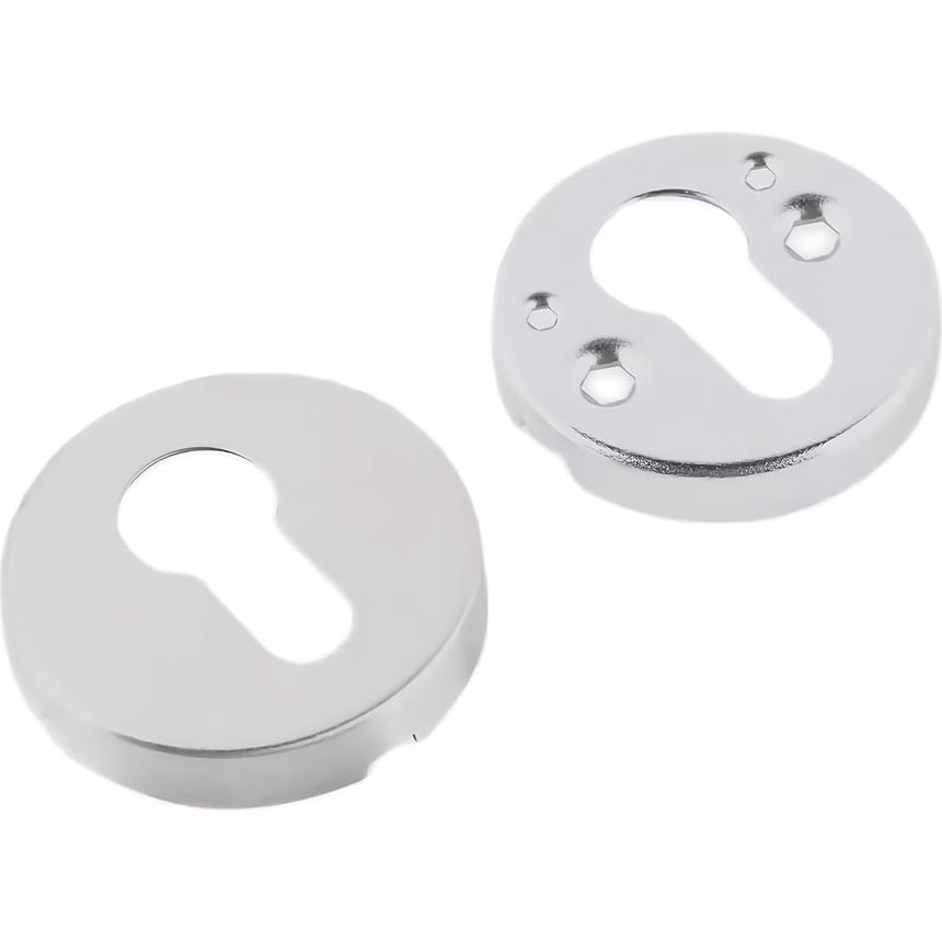 Bocallave Inox Mate Ø 52 mm Roseta Redonda para Portas com Parafusos Incluídos