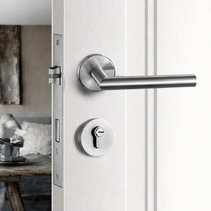 Bocallave Inox Mate Ø 52 mm Roseta Redonda para Puertas con Tornillería Incluida