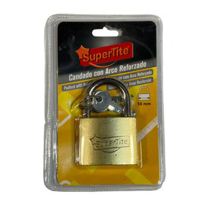 CANDADO CON ARCO REFORZADO 50MM