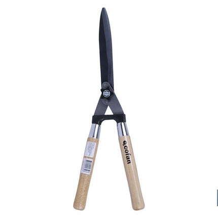 Cizalla corta setos profesional | Mango ergonómico de madera | Para jardinería y arbusto