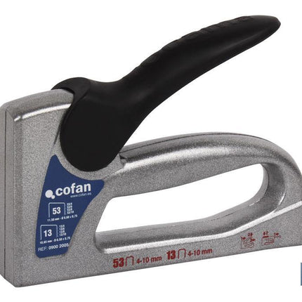 Grapadora manual profesional dúo | Para grapas nº 53 y nº 13 de 4, 6, 8 y 10 mm de longitud