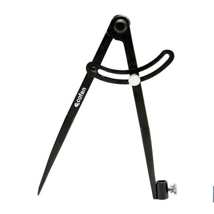 Compás de puntas | Con soporte para sostener el lapicero y fijador de medidas | Medidas: 200 mm