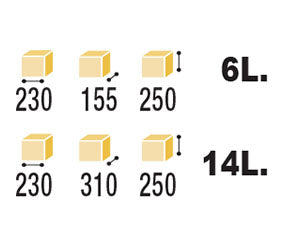 Contenedor de residuos ecológico 6-14L Plastimodul