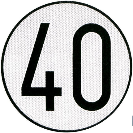 Disco V-4 limitación velocidad (40 km/h)