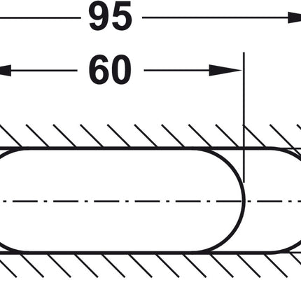 6 dobradiças de porta, Startec H2, montagem oculta, para portas internas embutidas de até 45/60 kg 