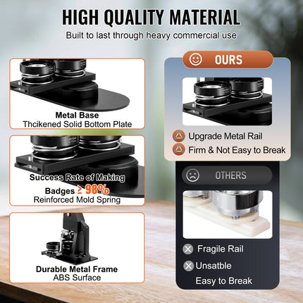 Machine for making buttons and badges 25 mm and 58 mm