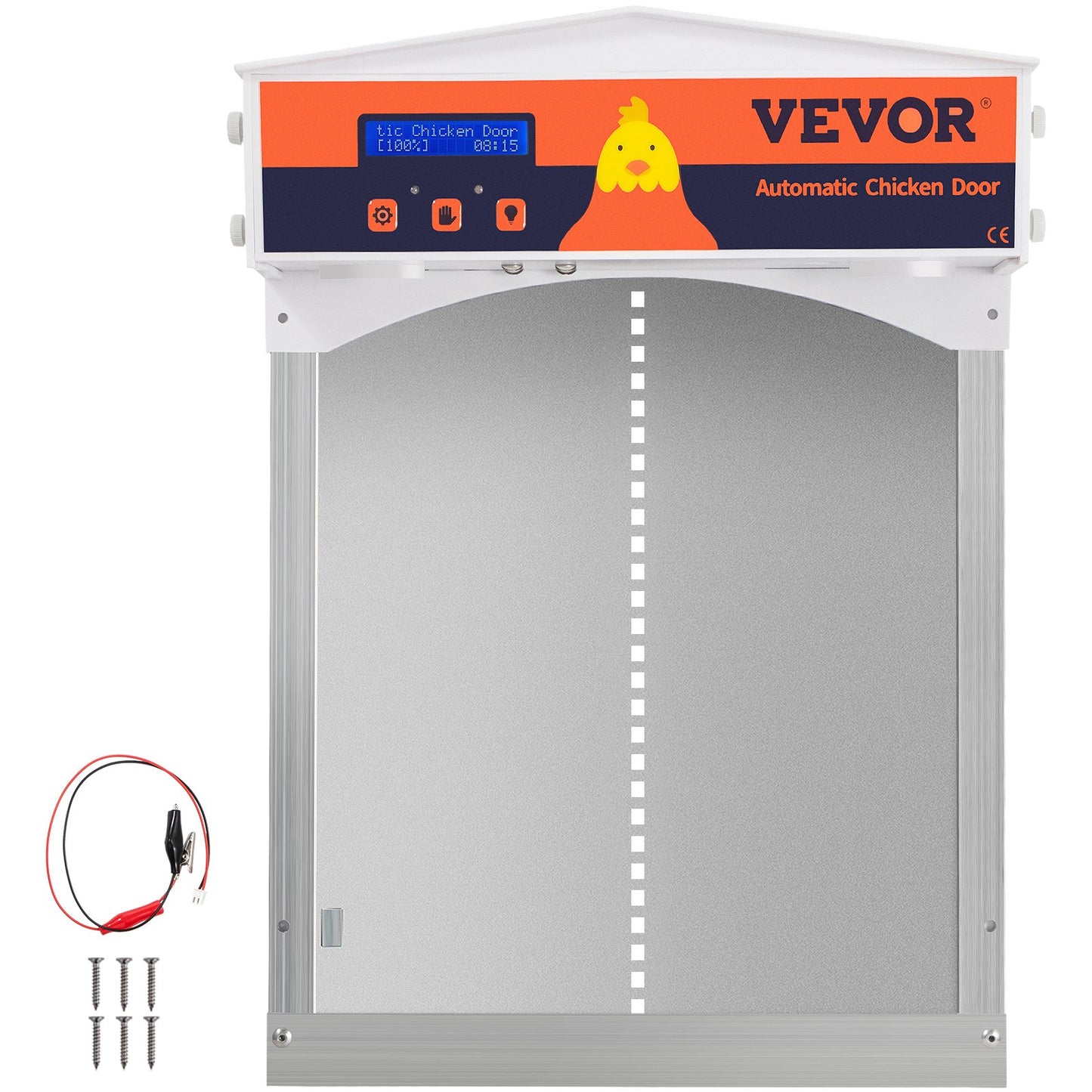 Puerta automática para gallinero con detector sol y temporizador