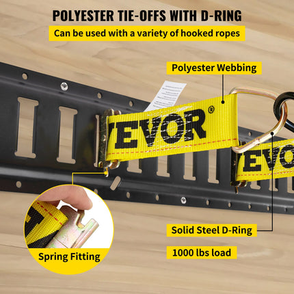 E-track 1.52m Universal Grab Rail Kit for Cargo on Pickup Trucks Trailers