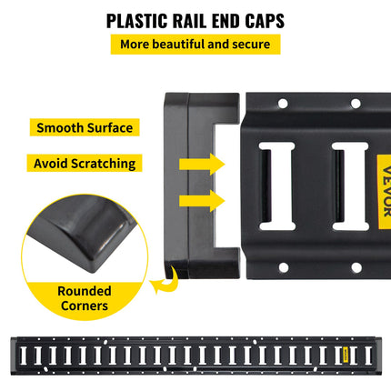 E-track 1.52m Universal Grab Rail Kit for Cargo on Pickup Trucks Trailers