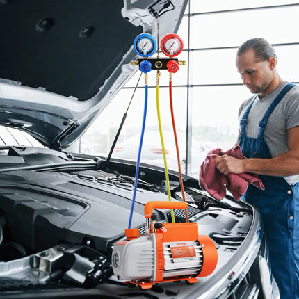 Bomba de vácuo para ar condicionado 128 L/min HVAC 180W