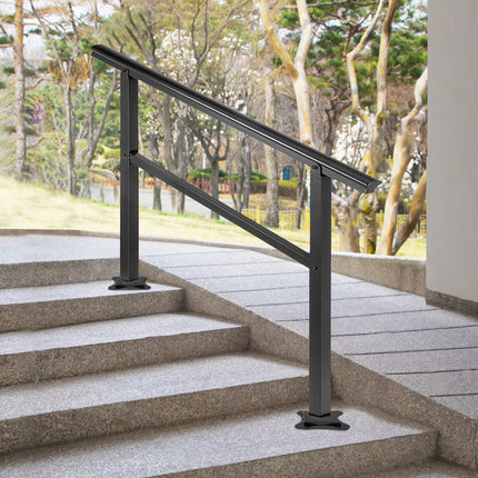 Stair handrail, aluminum stair railing 121/91cm